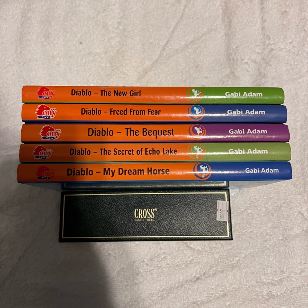 Lot of 5 Pony Club Horse Books Diablo Hardcover Readers Gabi Adam Like New